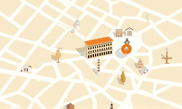 Stylized map showing the general location of Esperienze Italiane Srl in Rome.